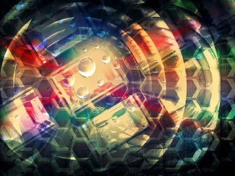 Colorful abstract creativity concept 3d background illustration イラスト素材