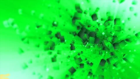 Colorful abstract cubes in space texture isolated 3D illustration 스톡 일러스트