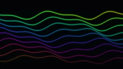 Colorful Abstract Data Visualization  Colorful lines Stockbeeldmateriaal 342356154