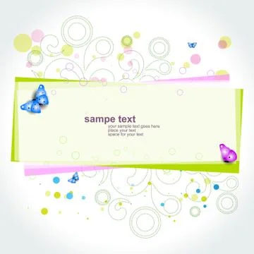 Colorful abstract design Stock Illustration