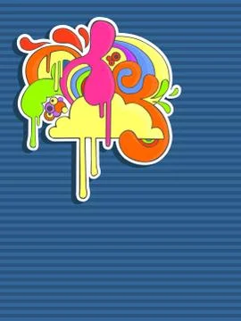 Colorful abstract design Stock Illustration