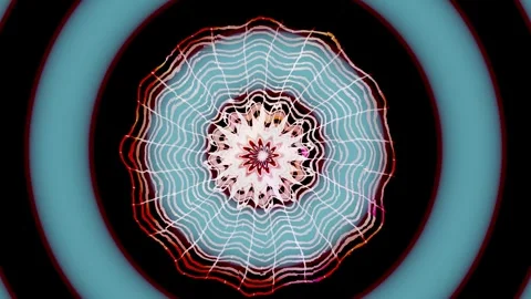 Colorful abstract design with intricate patterns and shapes Stock Footage 337378389