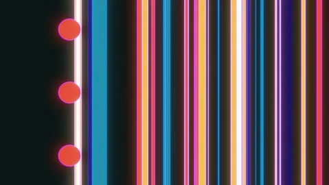 Colorful abstract design with line patterns and motion. Stock Footage 232806763
