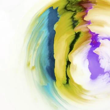 Colorful abstract design pattern drawn white canvas Stock Photos