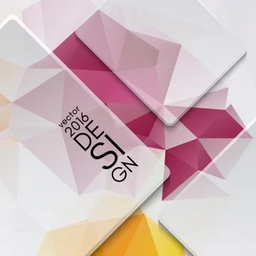 Colorful abstract design template Stock Illustration