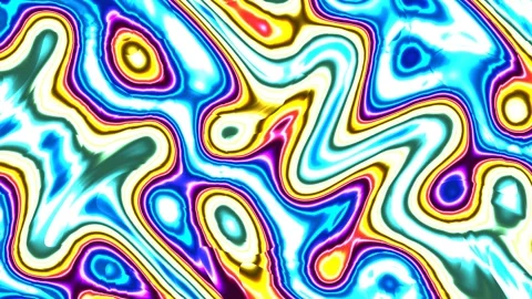 Colorful abstract design with wavy patterns and bright hues Stock Footage 337968807