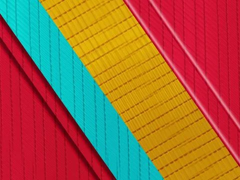 Colorful Abstract Diagonal Stripes Pattern Background With Red Teal And Yel.. Stock Illustration