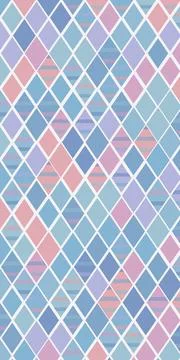 A colorful abstract diamond grid pattern with pastel stripes creates a play.. Stock Illustration