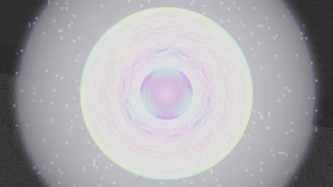 Colorful abstract digital circle design with glowing effects Stock Footage 337388167