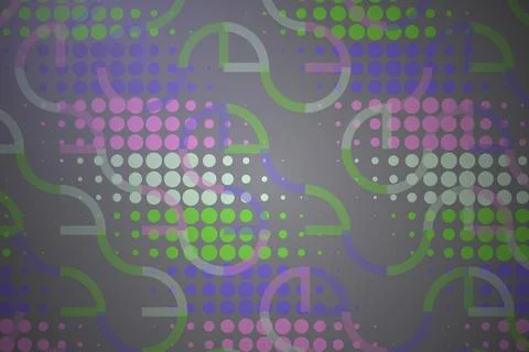 Colorful abstract digital pattern with circles and lines Stock Photos