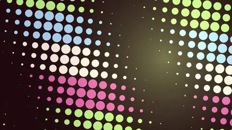 Colorful abstract digital pattern with glowing dots Stock Illustration