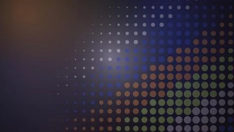 Colorful abstract digital pattern with glowing dots Stock Illustration