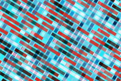 Colorful abstract digital pixel pattern with blue and red shades Illustrazione stock