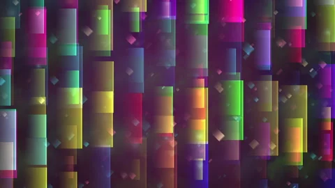 Colorful Abstract Digital Representation of Geometric Shapes and Lights Stockbeeldmateriaal 310797372