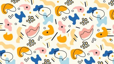 Colorful Abstract Doodle Background Stock Illustration