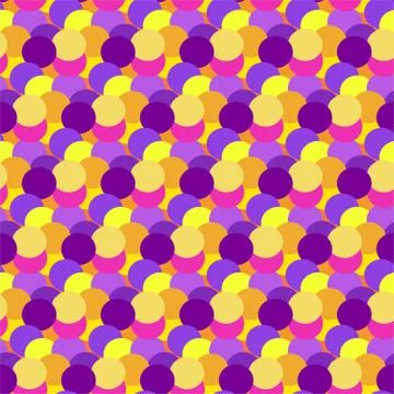 Colorful abstract dot background. Circle art round backdrop. Seamless pattern Stock Illustration
