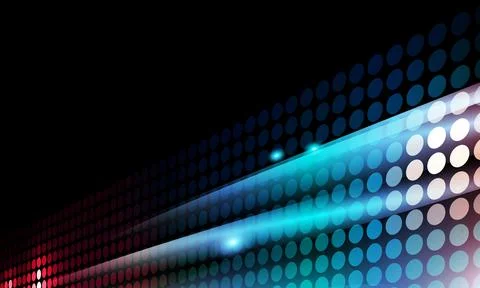 Colorful abstract dot grid background with light streaks. futuristic technology. 스톡 일러스트