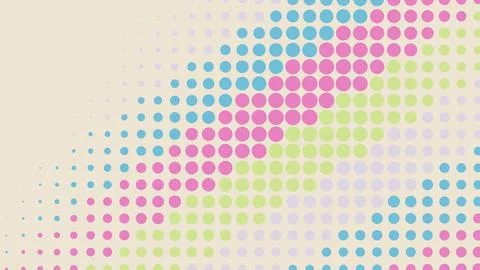 Colorful abstract dot pattern on a light background Stock Illustration