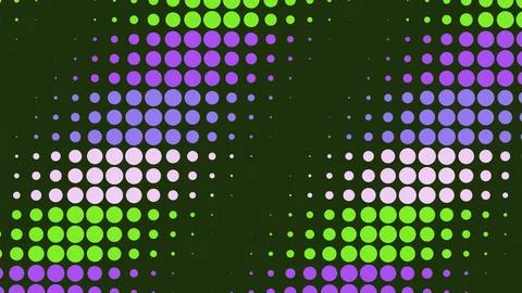 Colorful abstract dot pattern with purple green and blue Stockillustratie