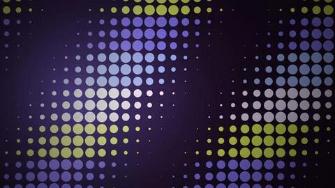 Colorful abstract dot pattern with vibrant lights Illustrazione stock