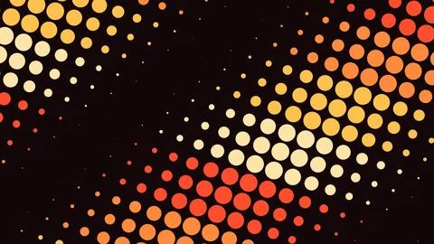 Colorful abstract dot pattern with vibrant orange yellow and red イラスト素材