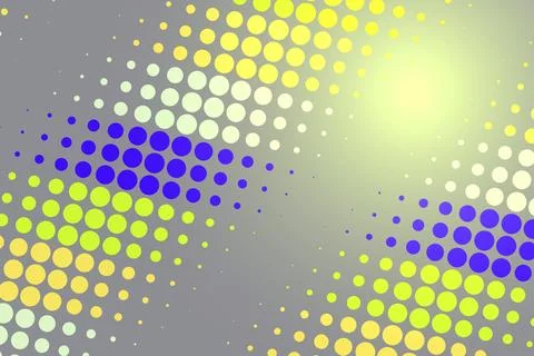 Colorful abstract dot pattern with vibrant yellow blue green 스톡 사진