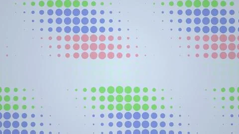 Colorful abstract dot pattern on white background Stock Illustration