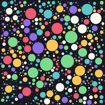 Colorful abstract dots pattern background design vibrant Stock Illustration