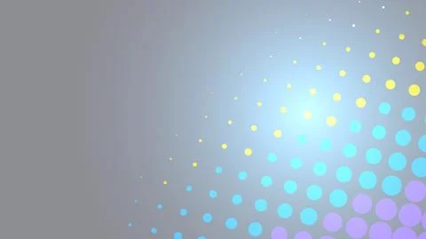 Colorful abstract dots pattern with bright light background Stock Illustration