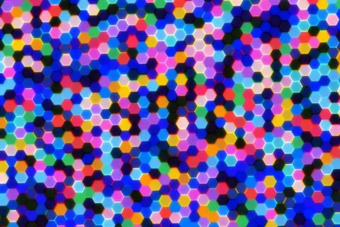 Colorful abstract dots pattern with bright vibrant colors Stock Illustration