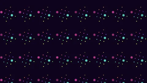 Colorful abstract dots pattern on dark background for festive digital backdrops 動画素材 334139448