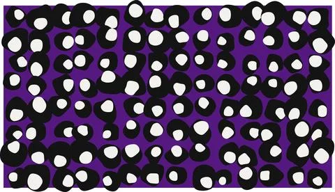 Colorful abstract dots pattern on dark background Illustrazione stock