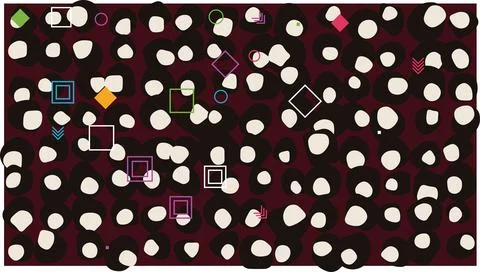 Colorful abstract dots pattern design Stock Illustration