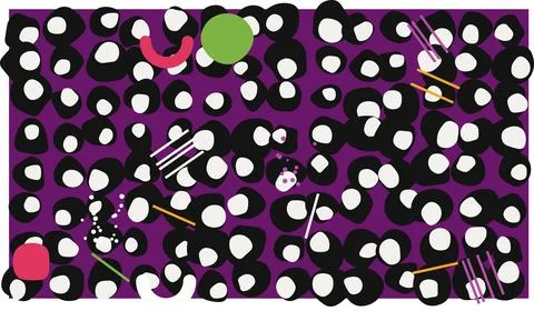 Colorful abstract dots pattern design Stock Illustration