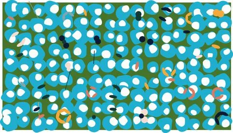 Colorful abstract dots pattern design Stock Illustration