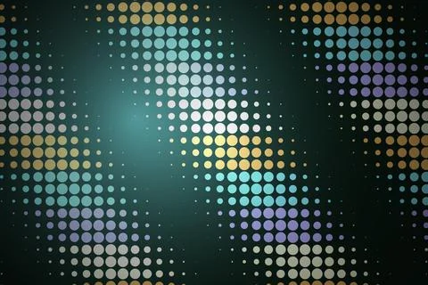 Colorful abstract dots pattern with glowing lights Stock Photos