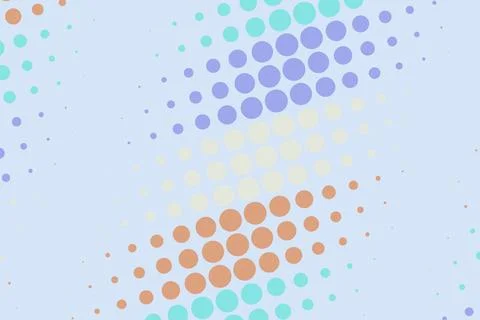Colorful abstract dots pattern on light background Stock Photos