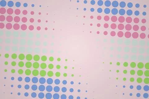 Colorful abstract dots pattern on a light background Stock Photos