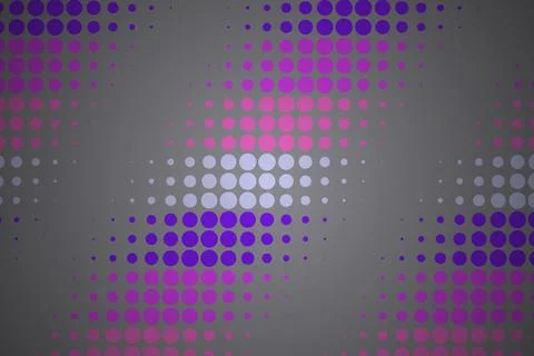 Colorful abstract dots pattern with pink purple and gray Stock Illustration