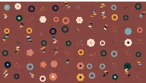 Colorful abstract dots pattern on textured background Illustrazione stock