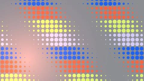 Colorful abstract dots pattern with vibrant rainbow shades Stock Illustration