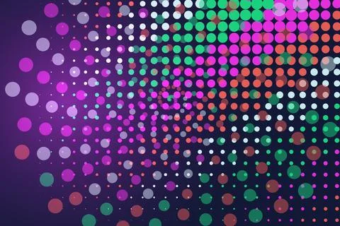 Colorful abstract dots pattern with vibrant colors Stock Photos
