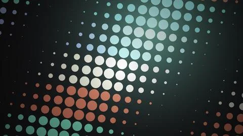 Colorful abstract dotted pattern on dark background イラスト素材