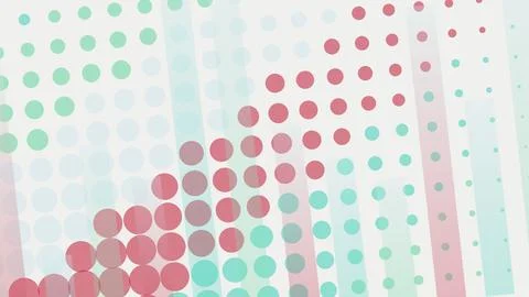 Colorful abstract dotted pattern with soft pastel background Stock Illustration