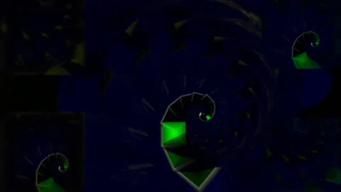 Colorful Abstract Electronic Visualisations moving particles digital art visual Stock Footage 196822435