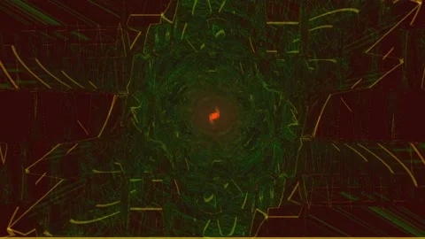 Colorful Abstract Electronic Visualisations moving particles digital art visual Stock Footage 196822478