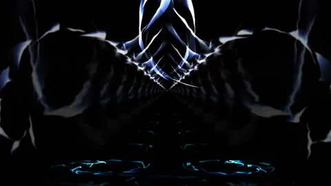 Colorful Abstract Electronic Visualisations moving particles digital art visual Stock Footage 196822913