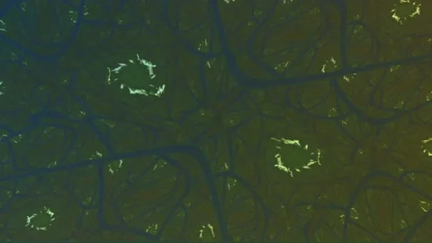 Colorful Abstract Electronic Visualisations moving particles digital art visual Stock Footage 196822918