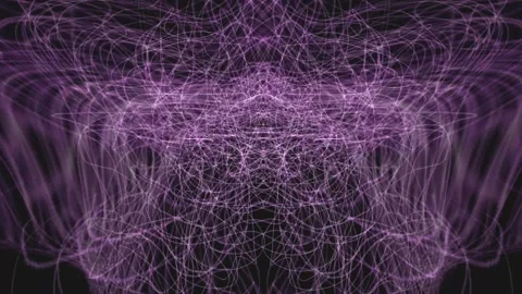 Colorful Abstract Electronic Visualisations moving particles digital art visual Stock Footage 196822919