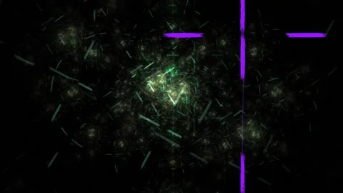 Colorful Abstract Electronic Visualisations moving particles digital art visual Stock Footage 196823050